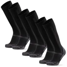 Danish Endurance Kniestrümpfe 3er Pack Schwarz 39-42