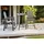 Beliani Muskoka Gartentisch 60 x 60 x 103 cm Dunkelgrau