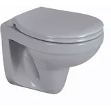 Sanicomfort manhattan Wand-WC mit WC-Sitz Grau spülrandlos