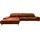 Musterring Wohnlandschaft MUSTERRING "MR 2490 Ecksofa mit erstklassigem Sitzkomfort, Long-Life-Leder", braun (cognac, b), B:342cm T:207cm, Sofas, Wohnlandschaft, Bronze-Fuß Sitzhöhe 46cm, wahlweise mit Funktionen, Maße 342 x 207 cm