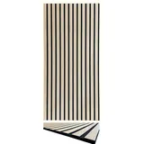 3D Akustik Lamellen Wandpaneele Holzoptik 104x52 cm – Leicht & Schallabsorbierend, Echtholz auf PET Filz, Design für Wand & Decke, 10 mm stark (11001B)