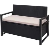 Proregal Sitzbank 117 x 87 x 57 cm Anthrazit/Beige