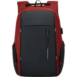 Laptop-Rucksack für 17-Zoll-Laptop-Tasche mit USB-Anschluss Mode wasserdichte Rucksäcke - Schwarz/Blau/Grau/Rot