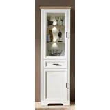 Innostyle Stauraumvitrine "Jasmin", weiß (piniefarbe, weiß, eichefarben), B:66cm H:204cm T:42cm, Glas, Holzwerkstoff, MDF, Schränke, inklusive Beleuchtung, Türen links/rechts verwendbar