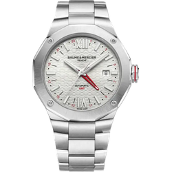 Baume & Mercier Riviera 42mm M0A10658 - mit satiniertem Sonnenschliff,silber - 42,1mm