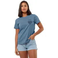 Jack Wolfskin Discover Heart Kurzarm-t-shirt - Elemental Blue -