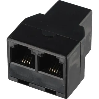 goobay ISDN T-Adapter - RJ11/RJ14-Buchse (6P4C) 2x RJ11/RJ14-Buchse (6P4C)