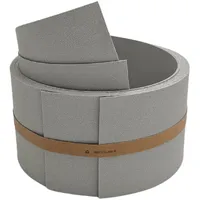 zaun|zu® Sichtschutzstreifen 255 x 9,5 cm grau Kunststoff 2 St.
