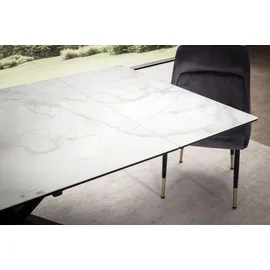 FineBuy Esstisch 180 x 76 x 95 cm weiß