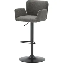 Set One by Musterring Barhocker Salinas Stoff Grau Anthrazit