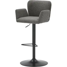 Set One by Musterring Barhocker Salinas Stoff Grau Anthrazit