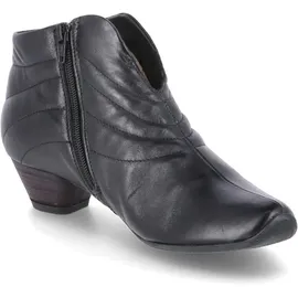THINK! AIDA leder gefütterte nachhaltige nachhaltige Stiefelette, SCHWARZ, 38.5 EU