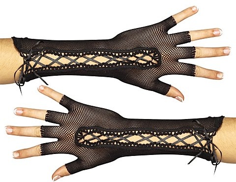Schnür-Netz-Handschuhe