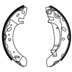 A.B.S. Bremsbackensatz hinten rechts links für Chrysler Stratus 40716