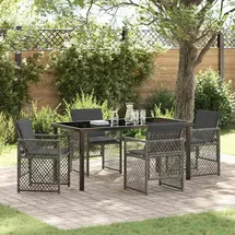 vidaXL Garten Essset 5-tlg. Grau