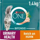 PURINA ONE BIFENSIS Urinary Care Katzenfutter trocken, reich an Huhn, 6er Pack (6 x 1,4kg)