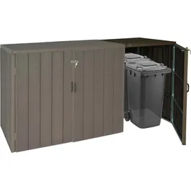 MCW Mülltonnenbox J28 79 x 117 x 105 cm braun