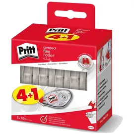 Henkel Pritt Kleben Pritt Korrektur Einweg Roller Compact, 4,2 mm, 5er Set