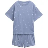 Tom Tailor Shorty Pyjama-Shorts Gepunktet Blau XXL (44)