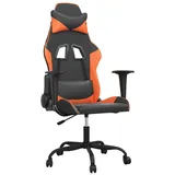 vidaXL Gaming-Stuhl Schwarz und Orange Kunstleder