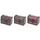 HMF 6415-108 Schatztruhe mit Schloss, Schatzkiste, Holzkiste Ringbox zur Verlobung oder Hochzeit, 3er Set, 8 x 5 x 6 cm