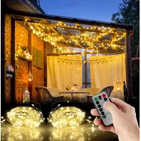 Lunartec Lichtervorhang LED 3x3 m warmweiß