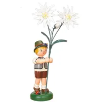 Hubrig Volkskunst GmbH Hubrig-Volkskunst Blumenjunge Edelweiß Höhe 24cm