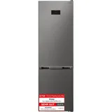 Sharp SJ-NBA42DHXPB-EU Kühl-Gefrier-Kombination mit LED-Display, AdvancedNoFrost, 0°C Fach, Gemüsefach mit Feuchtigkeitsregulierung, Inox