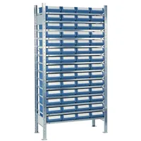 Nordwest Handel AG Anbauregal Stahl H2000xB1000xT400mm blau 14 Stahlböden