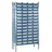 NORDWEST Handel AG Lager Anbauregal Stahl H2000xB1000xT400mm blau 14 Stahlböden