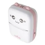 Maxlife Bluetooth-Thermodrucker MXTP-100 tragbarer Drucker Etikettendruck pink