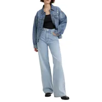 Levi's Ribcage Jeans mit weitem Bein in Hellblau-W30 /