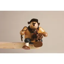 KWO Räuchermann Kantenhocker Hundefreund 16 cm beige