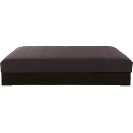 HAPO Polsterliege HAPO, grau (anthrazit strukturstoff, schwarz microvelours), Liegefläche B/L: 120cm x 200cm, H3, Bonnell-Federkernmatratze, Komplettbetten, mit Bettkasten