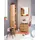 WELLTIME Regal "Soria", braun (eichefarben), B:25cm H:185cm T:35cm, Holzwerkstoff, Regale, Regal