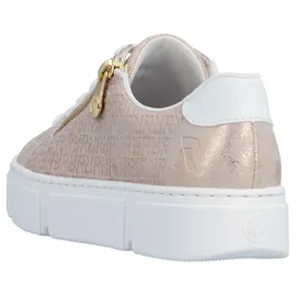 Rieker Plateau-Sneaker Damen Rosa/Weiß 39