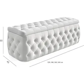 Fun Möbel Boxspringbett Schlafzimmerbett SEVRA Nr.3 160x200cm in Elisa Velvet Anthrazit - Grau