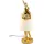 Kare DESIGN Tischleuchte Animal Rabbit Polyresin Weiß / Gold 50 cm