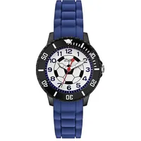 s.Oliver Kinderuhr Fußball SO-2589-PQ - blau