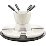 Hi Fondue-Set 11-teilig mit Topf Stövchen und Gabeln, Haushalt International