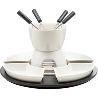 Hi Fondue-Set 11-teilig mit Topf Stövchen und Gabeln, Haushalt International