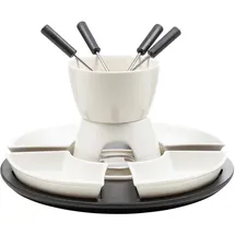Hi Fondue-Set 11-teilig mit Topf Stövchen und Gabeln, Haushalt International