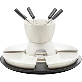Hi Fondue-Set 11-teilig mit Topf Stövchen und Gabeln, Haushalt International