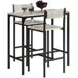 SoBuy Bartisch 89 x 45 x 87 cm Grau