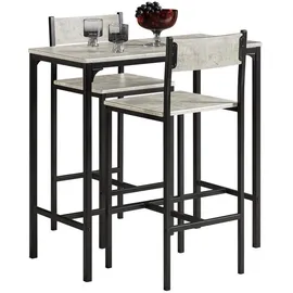 SoBuy Bartisch 89 x 45 x 87 cm Grau