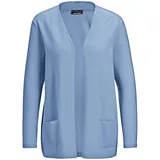 GOLDNER Cardigan in langer offener Form Blau 23