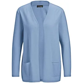 GOLDNER Cardigan in langer offener Form Blau 23