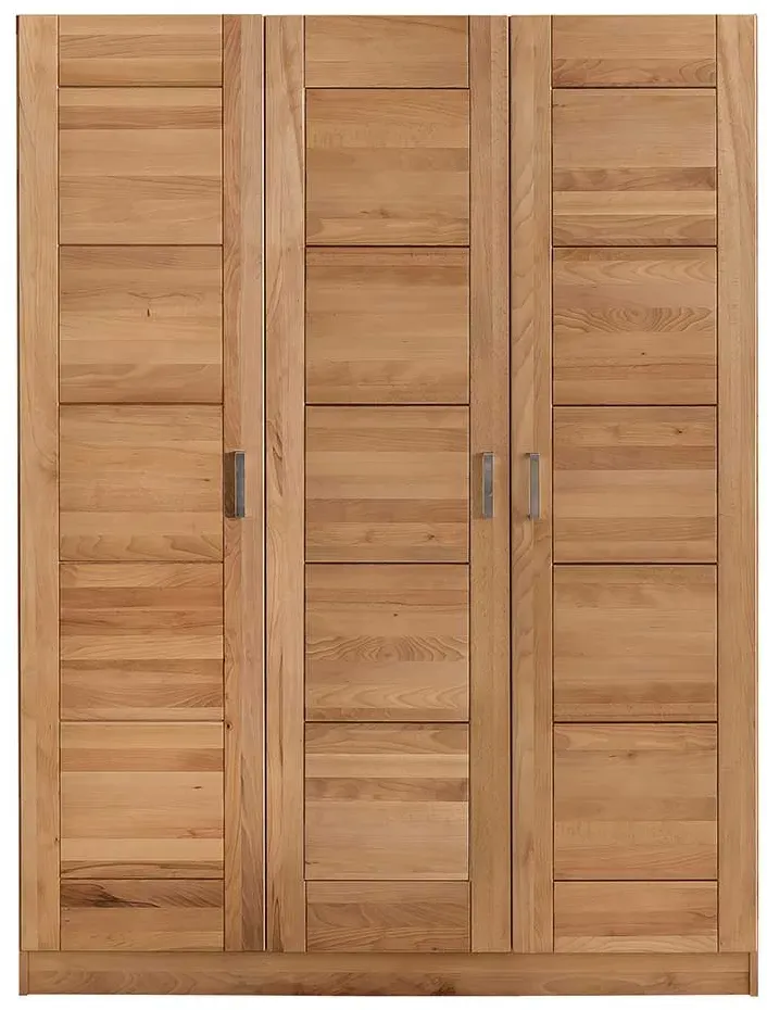 Schlafzimmerschrank in Kernbuchefarben 205 cm hoch