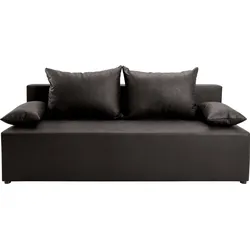 Schlafsofa EXXPO - SOFA FASHION "Exxpo Tabou", grau, B:193cm H:88cm T:85cm, Luxus-Microfaser (100% Polyester), Sofas, Bettfunktion,Bettkasten, wahlweise mit Liftbettfunktion und Federkern