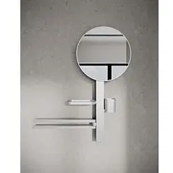 Ideal Standard Alu+ Beauty Bar M700 BD588SI mit Handtuchhalter und Spiegel 320mm, Silver